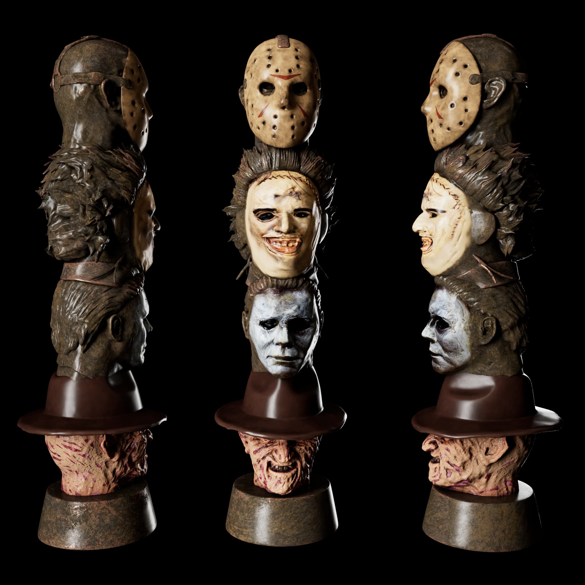 Horror Slasher Totem 3d model