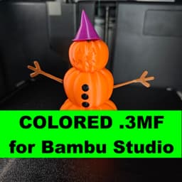 Pumpkin Man Colored 3d model