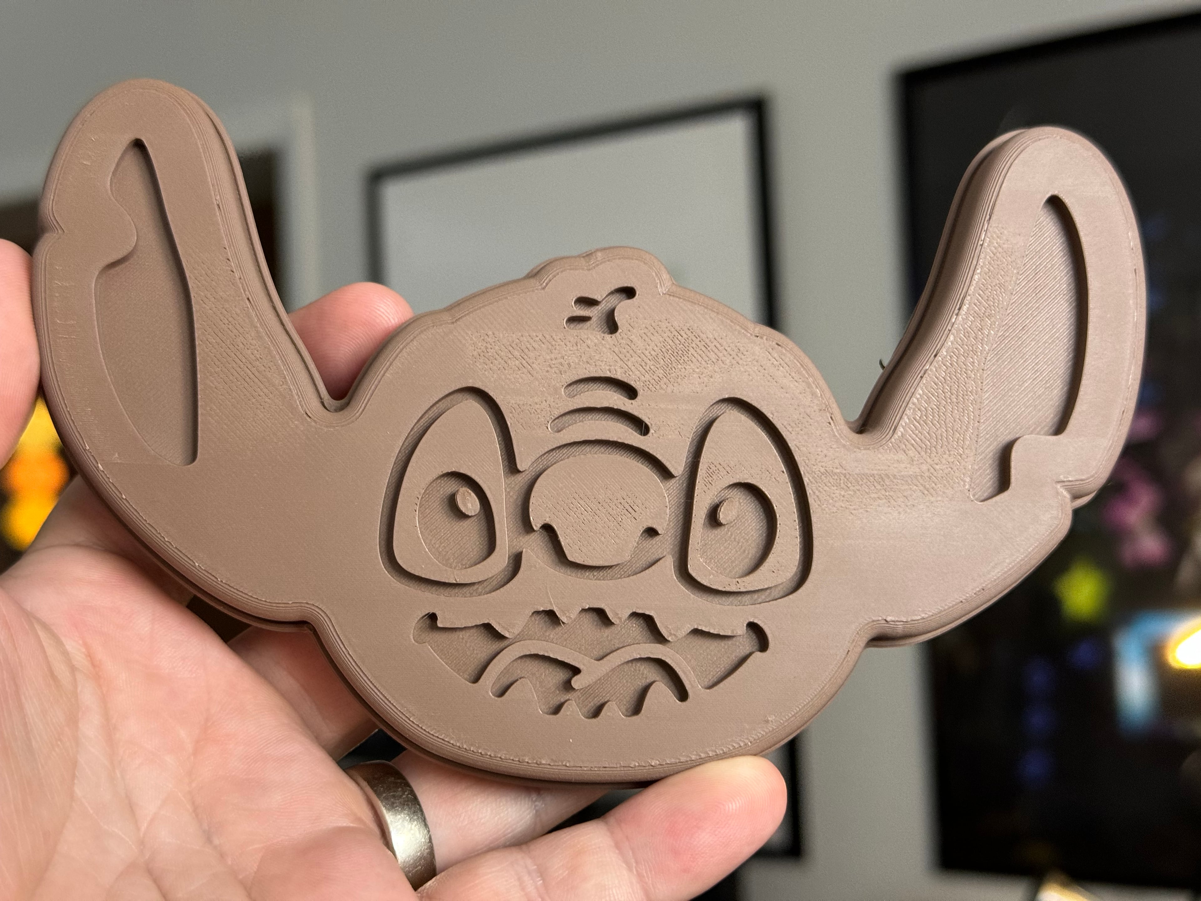 Stitch Waffle Magnet 3d model