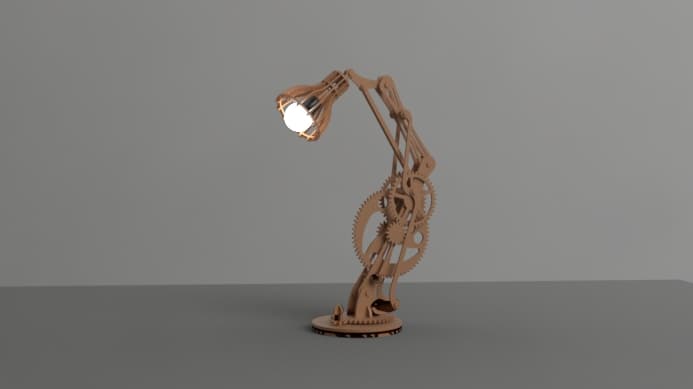 Stand Lamp Office 3d model