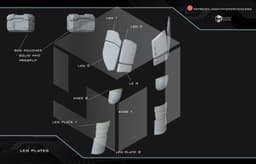 Murderbot armor 3d model
