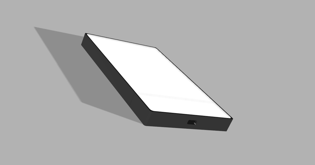 Square led frame 3d model