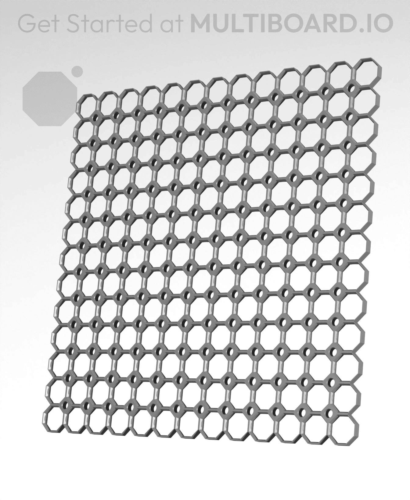 13x13 Multiboard Corner Legacy Tile 3d model