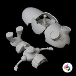 GIR – Foldable Robot 3d model