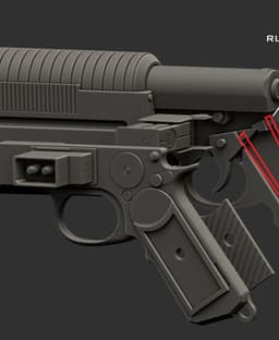 K-16 Bryar pistol 3d model
