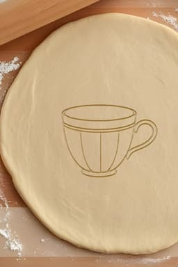 Coffee Cup Cookie Cutter, Biscuit Cutter 3d model