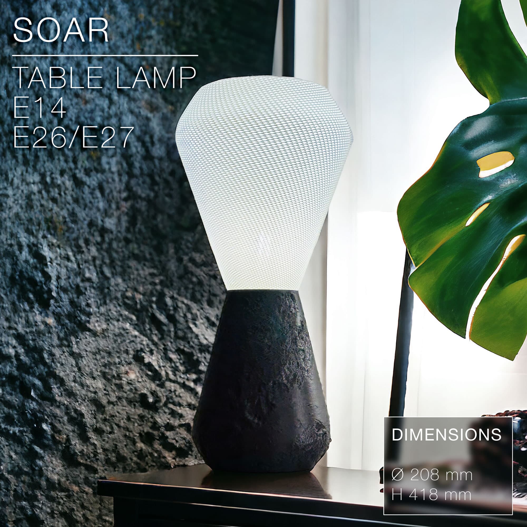 SOAR | Table lamp E14 & E27 & E26 fast print 3d model