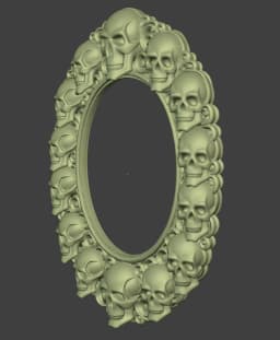 Skulls Frame 3d model