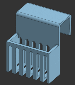Sponge Holder with Drains 3d model