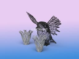 #018 Pidgeot Pokemon Wiremon Figure 3d model