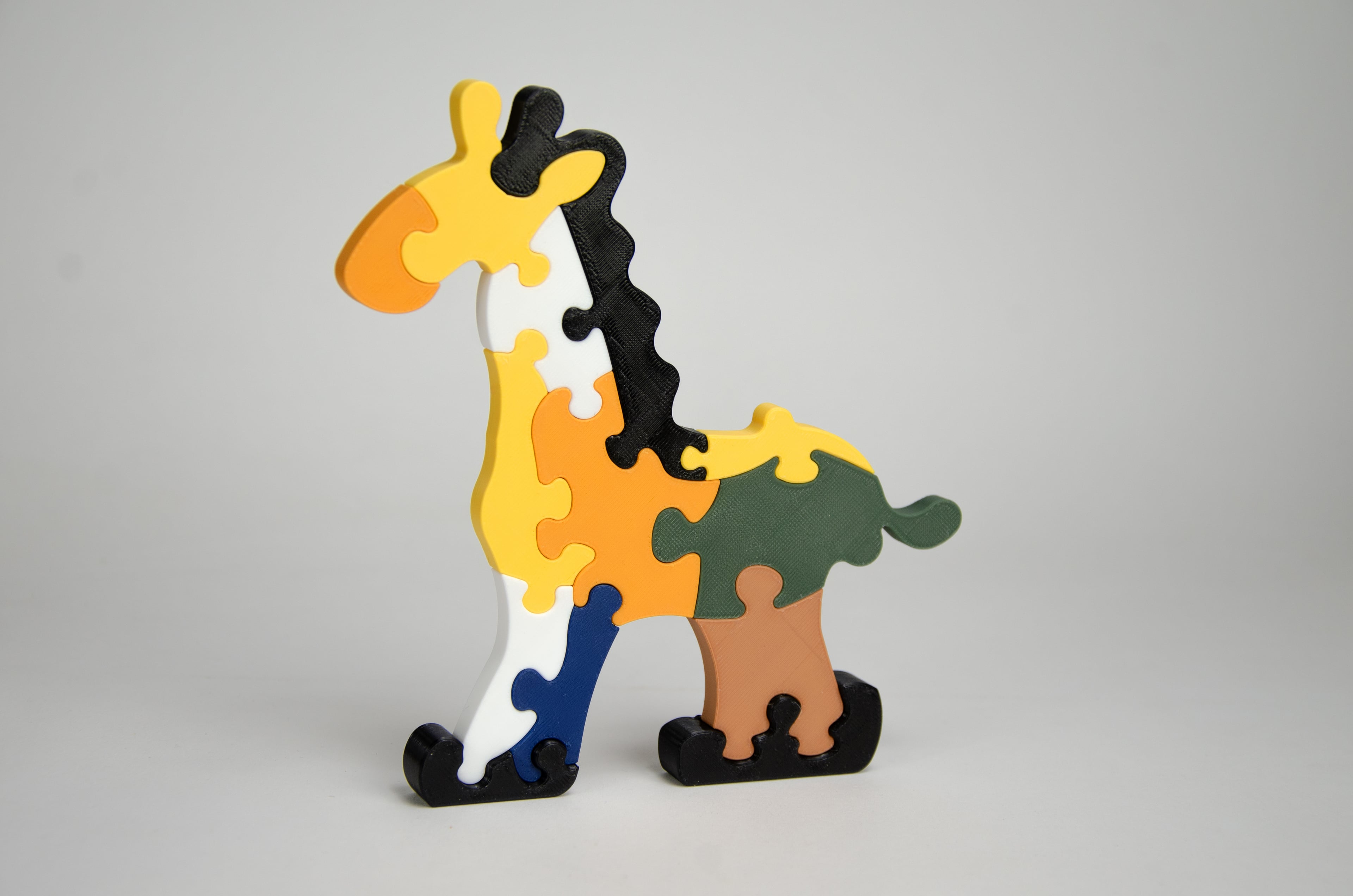 Geometric Giraffe – Modern 3D Puzzle Sculpture 3d model