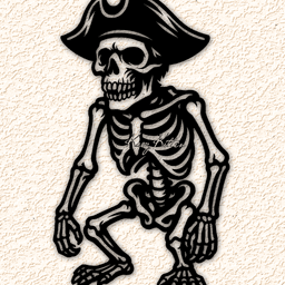 pirate-skeleton-monkey wall art home decor 3d model