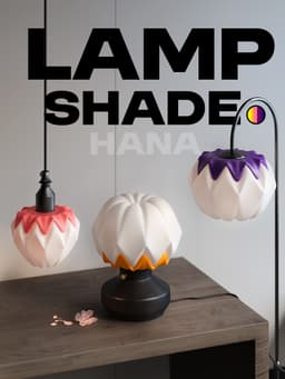 Lamp shade {Hana} 3d model