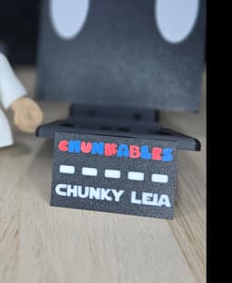 Chunky Leia Mulitcolor Nameplates 3d model