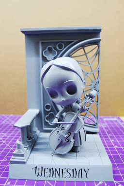 Wednesday Addams diorama 3d model