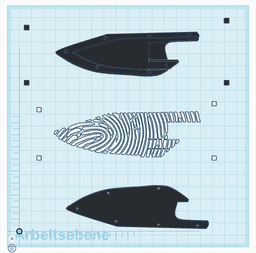 Fingerprint Messerscheide 3d model