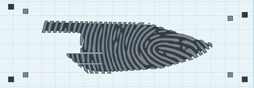 Fingerprint Messerscheide 3d model