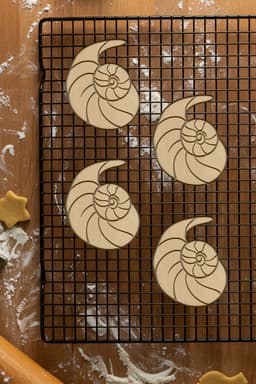 Seashell Cookie Cutter, Biscuit Cutter 3d model