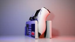 NES controller - Holder 3d model