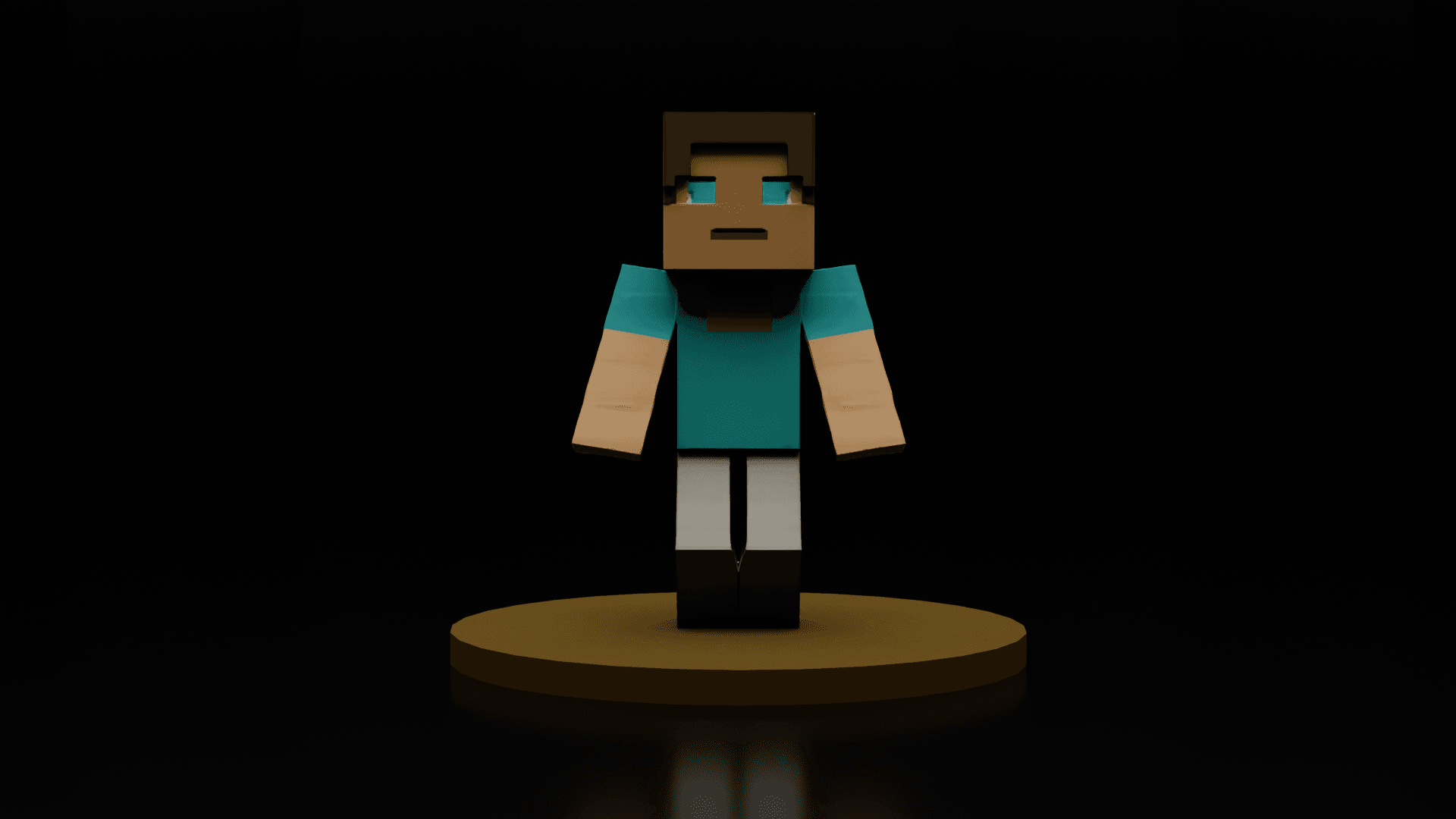 Voxel Character 3D Print Model Minecraft Style Mini Figure Low-poly 3D print model 3d model