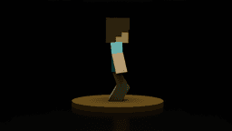 Voxel Character 3D Print Model Minecraft Style Mini Figure Low-poly 3D print model 3d model