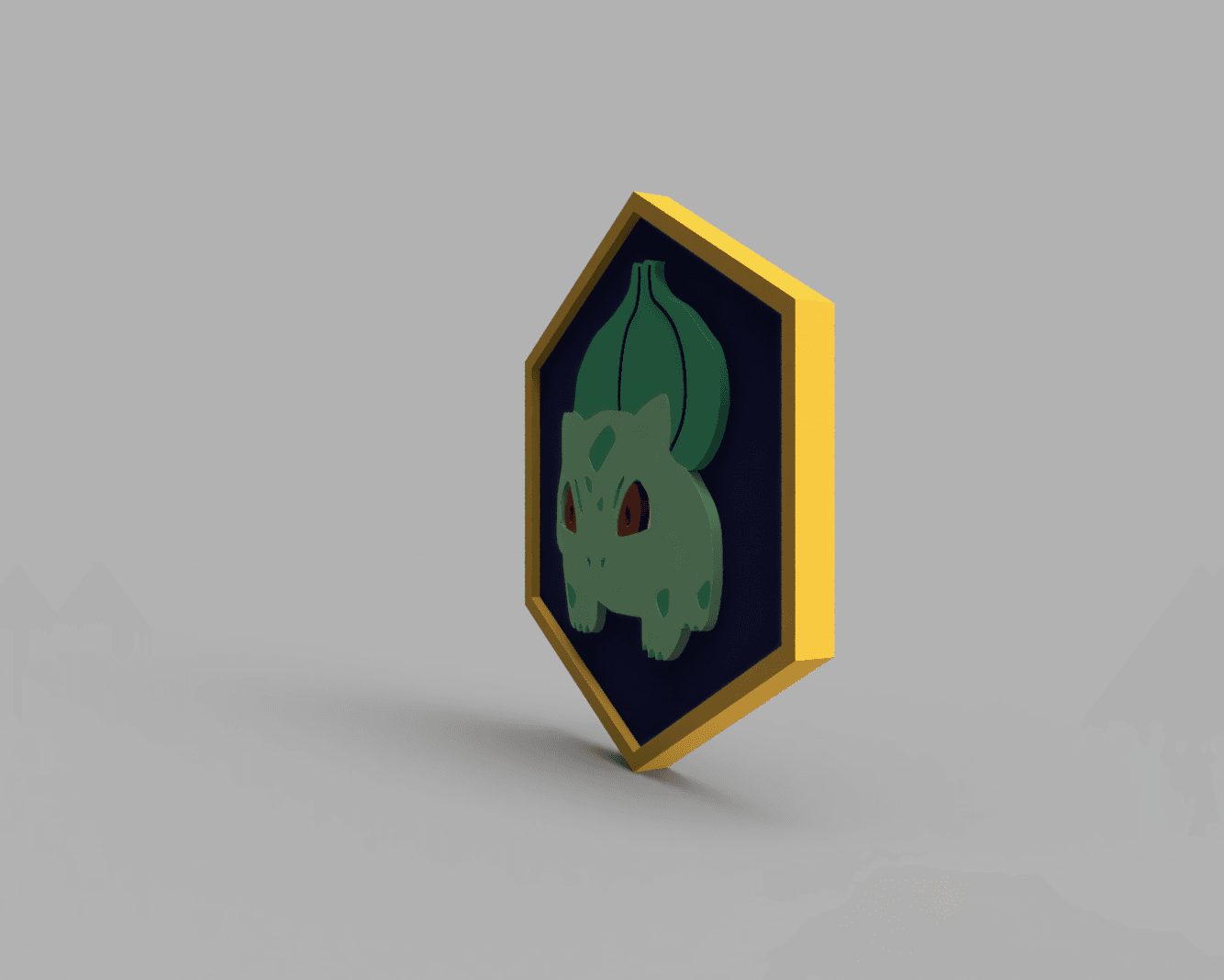 Bulbasaur Pokemon PokeCoin 3MF 3d model