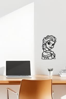 Princess Wall Art, Wall Decor, Home Decor 3d model