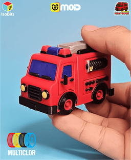 Firetruck - IsoBits UrbanWheels Release 1 3d model