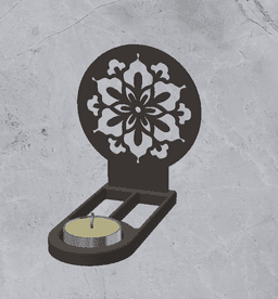 Candle Holder Decoration 3d model