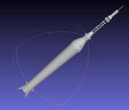 Mercury-Redstone Rocket Printable Miniature 3d model
