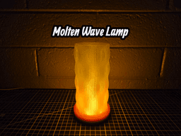 Molten Wave Lamp 3d model