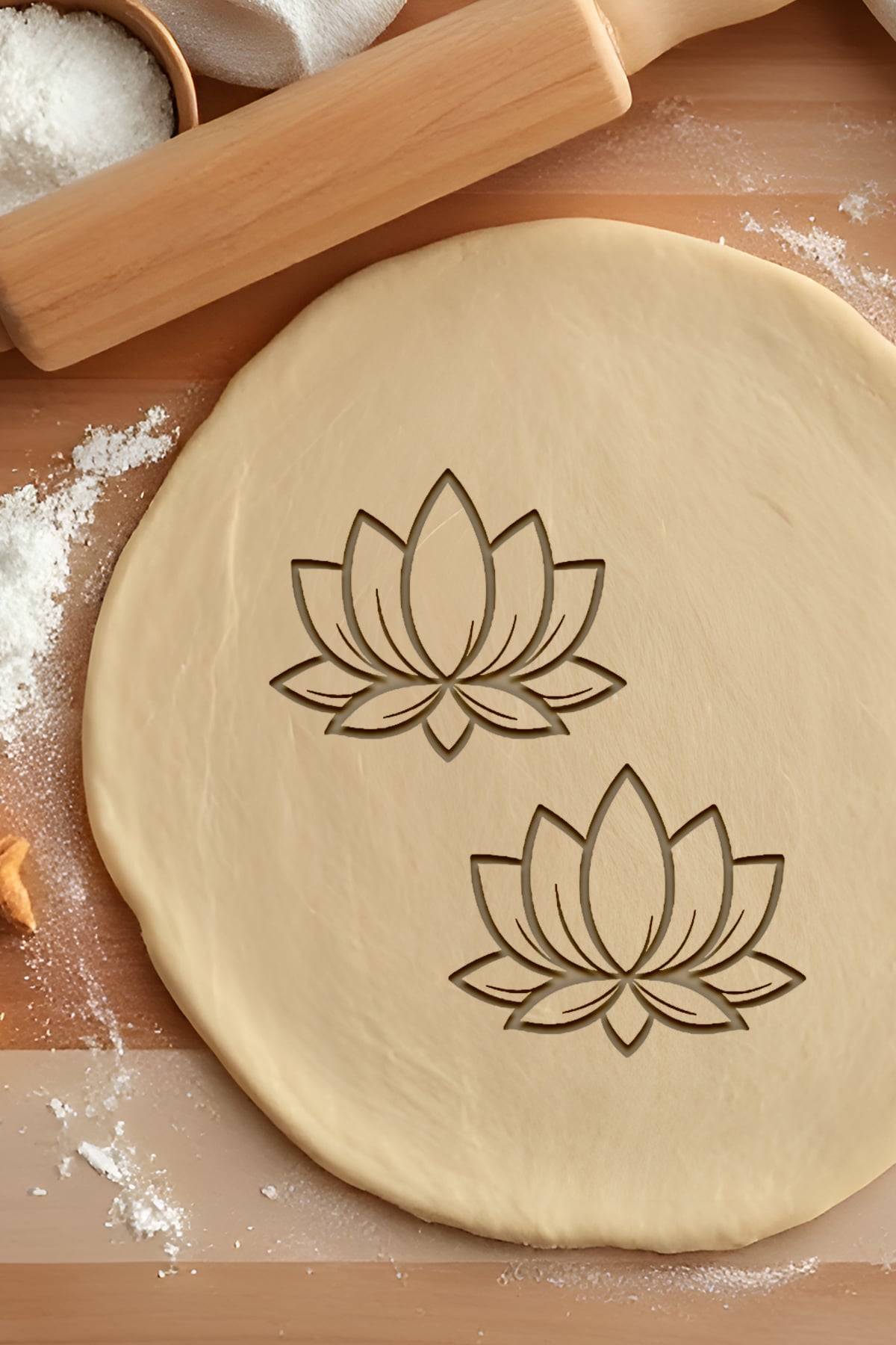 Lotus Cookie Cutter, Biscuit Cutter 3d model