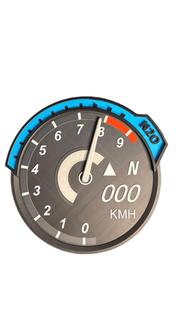 Need For Speed U2 Classic Tachometer Wall Clock 3d model