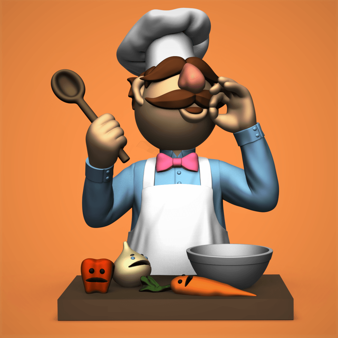 Swedish Chef -Muppets 3d model