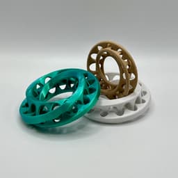 Fidget Interlocking Möbius Bands Illusion Dimensional Strips 3d model