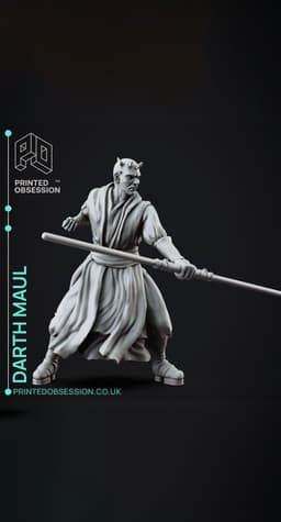 Darth Maul - Starwars - Fanart Figure 3d model