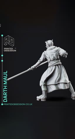 Darth Maul - Starwars - Fanart Figure 3d model