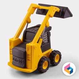 Skid loader (Print-in-place Articulated) 3d model