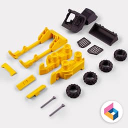 Skid loader (Print-in-place Articulated) 3d model