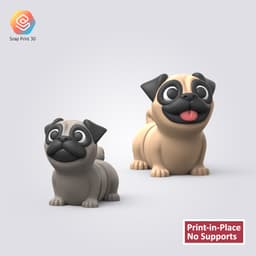 Flexi Pug 3d model