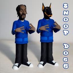 SNOOP DOGG VINYL TOY FUNKO GOLD 3d model