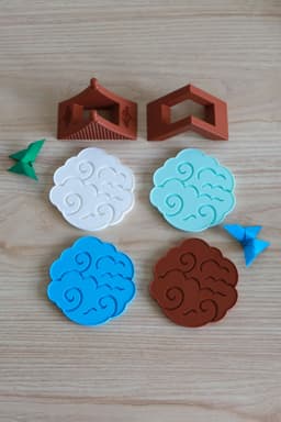 Cloud Coaster 001 V2 Rimmed 3d model