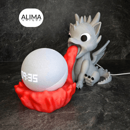Little Dragon - suitable for Alexa echo dot 5 3d model