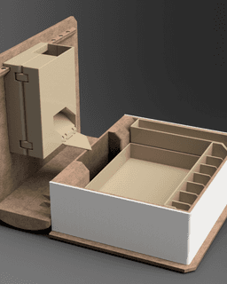Tray Inserts for Dungeon Master Tome - RPG Organizer 3d model