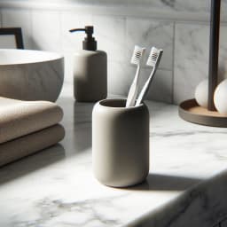 Modern Rounded Toothbrush Holder 3d model