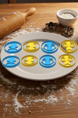 Emoji Set Cookie Cutter, Biscuit Cutter 3d model