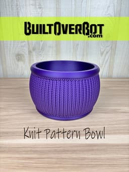 Knit Pattern Bowl 3d model