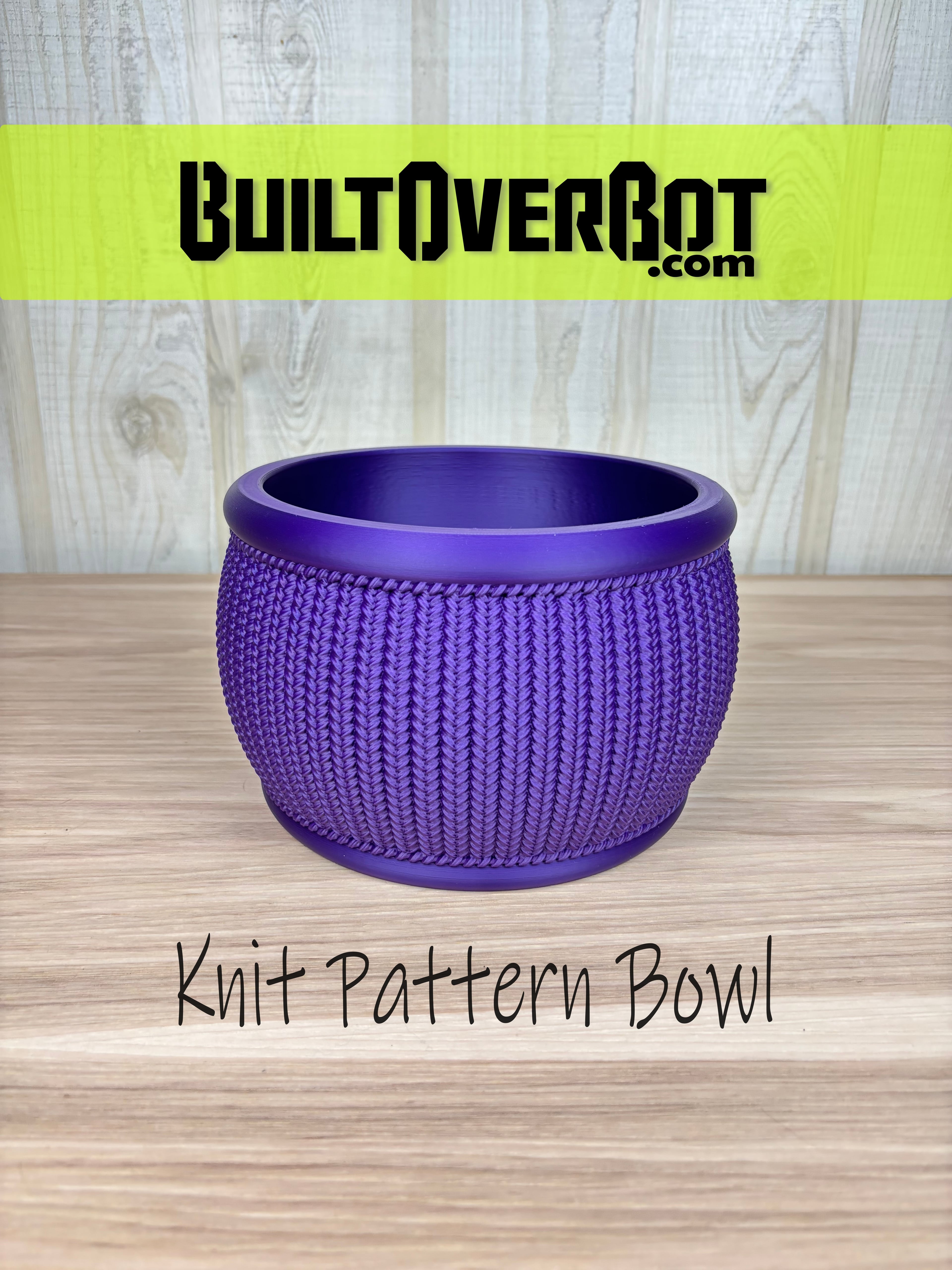 Knit Pattern Bowl 3d model