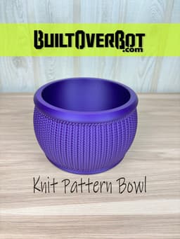 Knit Pattern Bowl 3d model