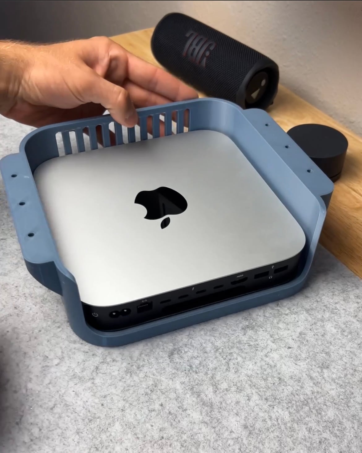 Mac Mini Desk Mount 3d model
